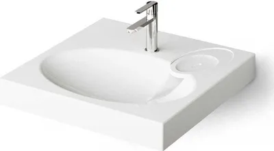 Produktbild von Aufsatzwaschbecken, CLARO, Waschtisch, für Waschmaschinen, Tiefe, der Waschmaschine, max 47cm + Siphon