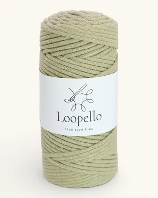 Produktbild von Loopello Baumwollkordel Classic 3 mm 100 m – Salbei