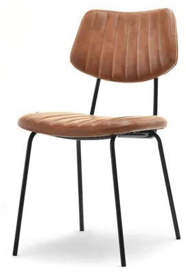 Image de Chaise de salle à manger MARIANGELA - marron / noir