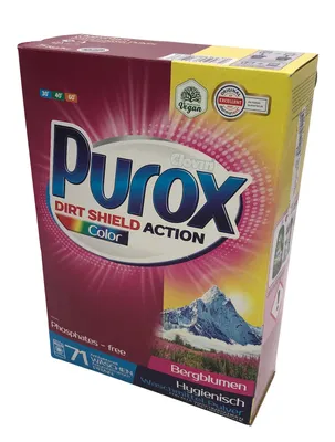 Produktbild von Purox 5kg Color Wash Waschmittel Pulver Wäschereinigung Kleidung Flecken Farben