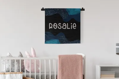 Produktbild von MuchoWow® Wandteppich Wandbehang Rosalie - Pastell - Mädchen 60x60 cm Tapisserie Dekoration Wandtuch - Dekorationen - Wand Decke