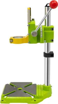 Obrázok produktu pre Stojan na vŕtačku - Vertikálny 49 cm - Otočný o 90° - Výškovo nastaviteľný - Pre vrtáky 38-42 mm - Zdvih 0-6 cm - Os Y 50 mm