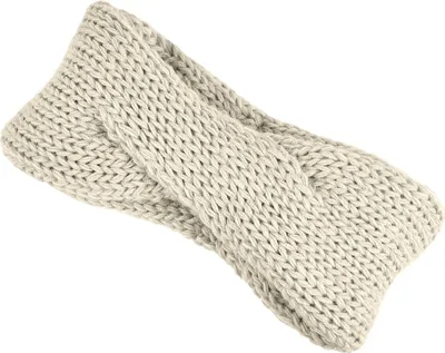 Produktbild von Damen Stirnband Strick Winter Knoten Ohrenschutz Knite Headband Neverless® beige unisize