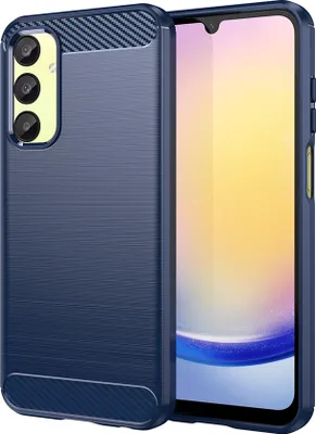 Produktbild von Carbon Shield TPU Hülle für Samsung Galaxy A25 5G - Blau KP36634