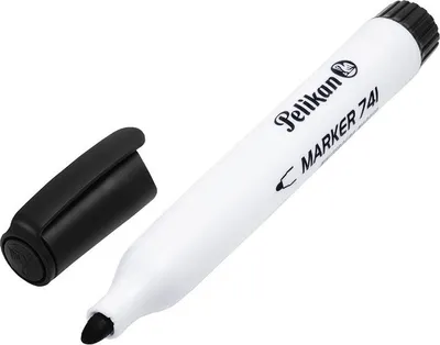 Obrázok produktu pre Pelikan 741, 10 kusov, Čierna, Guličkové zakončenie, Čierna, Biela, Kolo