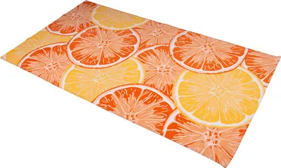 Produktbild von Sympathica Strandtuch Saunatuch Badetuch Duschtuch Orange ZitrusFruit 90x170 cm