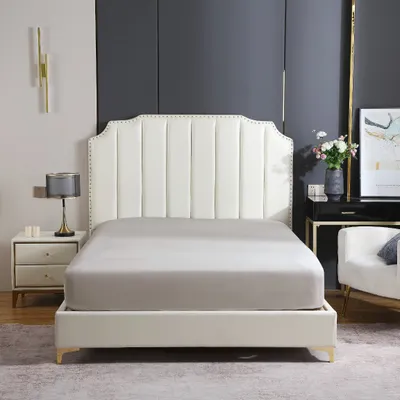 Zdjęcie produktu dla Prześcieradło satynowe 90x200x30 z gumką w odcieniu taupe