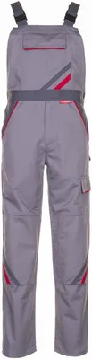 Produktbild von Größe 102 Herren Planam Highline Latzhose zink schiefer rot Modell 2331