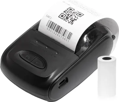 Zdjęcie produktu dla Drukarka paragonów 58 mm Drukarka termiczna Bluetooth Drukarka kart fakturowych Drukarka paragonów z rolkami papieru termicznego, Android iOS Windows, restauracja, supermarket