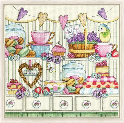 Obrázek produktu pro Balení křížkové výšivky "Sušenky", 30x30cm, výšivky pro děti