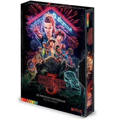 Image de Stranger Things - VHS - Carnet de notes avec autocollants