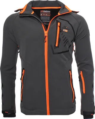 Produktbild von Geographical Norway Ticket Herren Softshelljacke Funktions-Outdoor-Jacke, Grau, Größe S