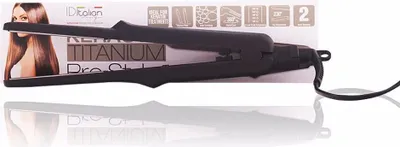 Obrázok produktu pre Italian Design Keraktiv Prostyler, Žehlička na vlasy, Teplé, Tlačidlá, 230 °C, Šedá, Pútko na zavesenie