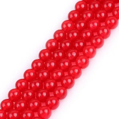 Productafbeelding van Edelsteen Pruim Jade Kralen Strand 15 Inch