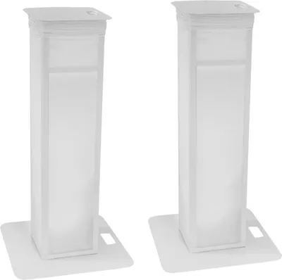 Produktbild von EUROLITE 2x Stage Stand variabel inkl. Cover und Tasche, weiß (32000050)