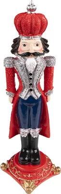 Produktbild von Clayre & Eef Weihnachtsdekoration Nussknacker 24 cm Rot Kunststoff