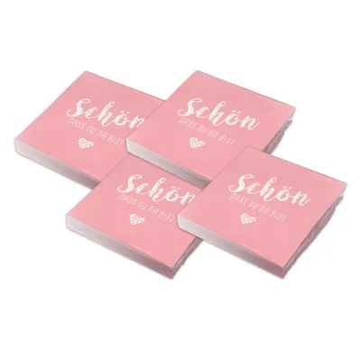 Produktbild von itenga 80x Serviette Schön dass du da bist rosa