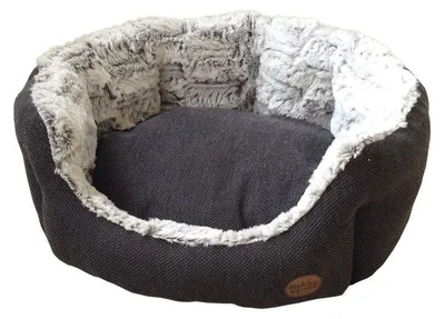 Produktbild von Nobby Komfort Bett Cacho oval dunkelgrau