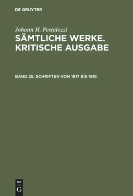 Produktbild von Schriften von 1817 bis 1818