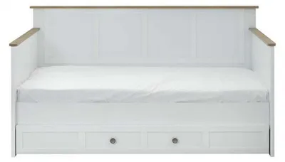 Produktbild von Kinderlaufstall Kinderbettchen Garnitur Bettchen Weiß Holz Set 3tlg