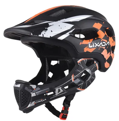 Kinderfahrradhelm, belüftet, verstellbar, Orange