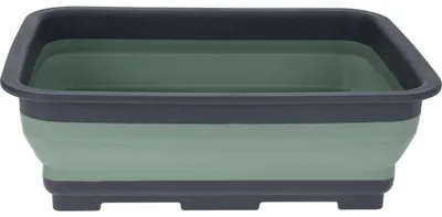 Immagine prodotto di Vaschetta per lavastoviglie 37x27x12cm 8L in plastica pieghevole rettangolare grigio verde
