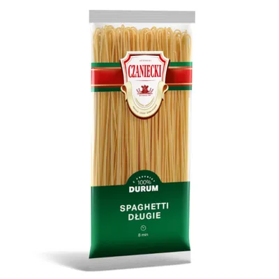 Zdjęcie produktu dla Makaron Czaniecki Amber Durum Spaghetti dł. 400g CZANIECKI