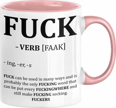 Produktbild von F*** Tasse Geschenk Schimpfwort 18+ Geschenkidee Männer Frauen Arbeitskollege Geschenkidee Kaffee-Becher (Rosa)