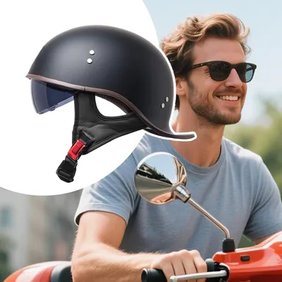 Produktbild von Motorradhelm für Herren, Damen und Jugendliche – Sicherheitskopfschutz für verschiedene Fahrarten