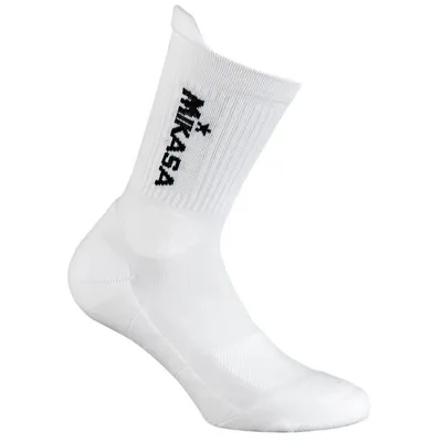 Produktbild von Mikasa Volleyball Halblange Socken Erwachsene weiß schwarz Gr S