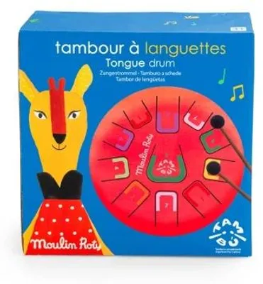 Produktbild von Rote Kinder-Trommel mit 11 Tönen von Moulin Roty