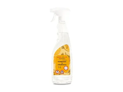 Obrázek produktu pro Ecoliquid ANTIVIRAL dezinfekce na ruce Pomeranč a hřebíček - viry, bakterie, plísně 1 l sprej