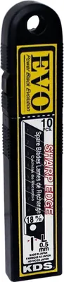 Produktbild von KDS Abbrechklingenbox Power Black Evolution m. 18mm Abbrechklingen ( 10 Stück )