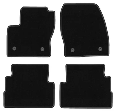 Produktbild von Velours-Fußmatten für Ford Kuga MK2 2012-2019 (SUV) – 4-tlg, Schwarz, passgenau – Wielganizator BASIC