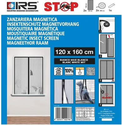 Immagine prodotto di Zanzariera magnetica - ECCO MAGNET 120X160 - BIANCO