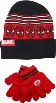 Produktbild von Marvel Spiderman - Kinder Herbst Wintermütze plus Handschuhe – 54