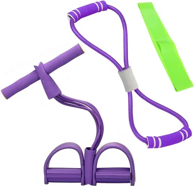 Imagen del producto de Kit de entrenamiento abdominal de 3 piezas, con bandas de resistencia y bandas de fitness, para abdominales y entrenamiento en casa