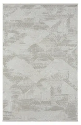 Obrázok produktu pre Koberec MY-RUG, Lovisa, 230x160, s krátkym vlasom, krémovo biely, mäkký, útulný, s krásnym vzorom, plochý, obdĺžnikový