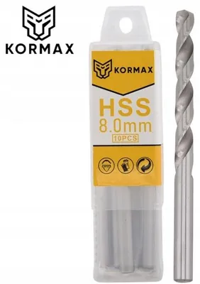Produktbild von Kormax HSS Metallbohrer 8,0mm DIN338 1 Stück