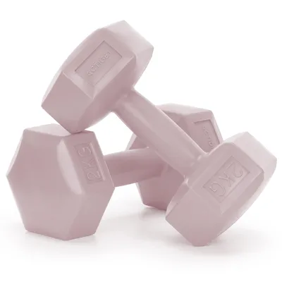 Productafbeelding van Dumbbell Set - 2 KG - Roze - Oefengewichten
