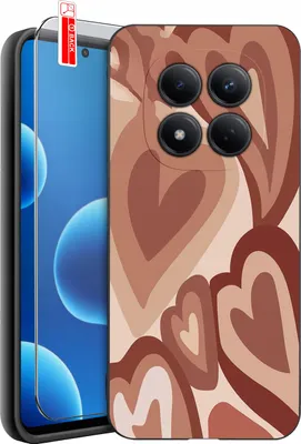 Produktbild von Hülle für Xiaomi Redmi Note 15 Pro 4G | Designs | Mattes Silikon-Case + Displayschutzglas