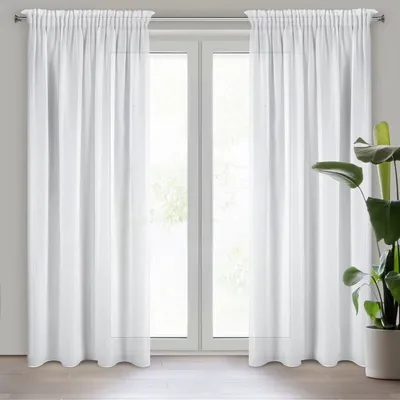 Obrázok produktu pre Hotová záclona Dalia s riasacou páskou - biela matná 140 x 270 cm, ZA-499433