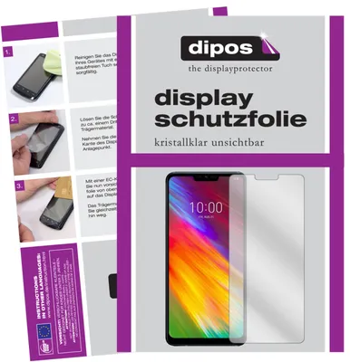Produktbild von 2x Schutzfolie für LG G7 Fit klar Displayschutzfolie Folie Display Schutz dipos