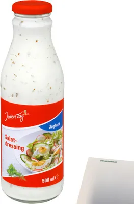 Produktbild von Jeden Tag Salat-Dressing Joghurt (500ml Flasche) + usy Block
