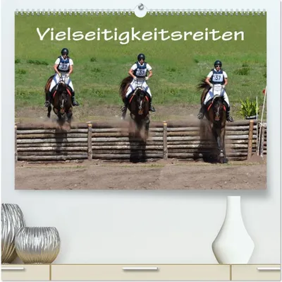 Produktbild von Vielseitigkeitsreiten (hochwertiger Premium Wandkalender 2026 DIN A2 quer), Kunstdruck in Hochglanz