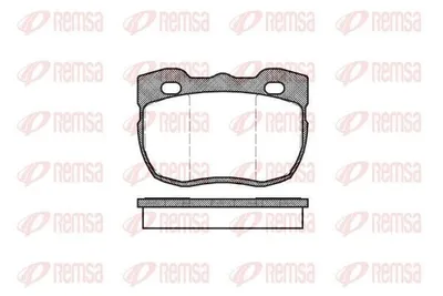 Produktbild von REMSA Bremsbeläge Satz Vorne Bremsklötze für LAND ROVER Defender SUV (L316) 0267.00
