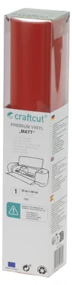 Produktbild von craftcut Premim Vinyl matt- 33 x 244 cm - RED
