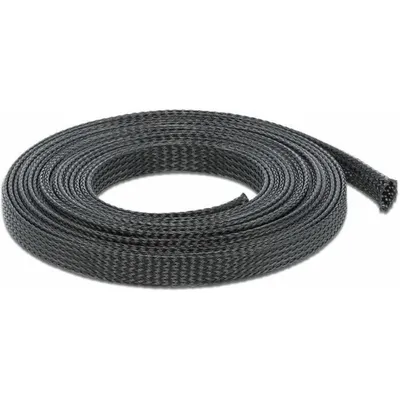 Produktbild von DeLOCK Kabelschutz - Schwarz - Kabel Sleeve - 12 mm Durchmesser - 10 m Länge - Polyester