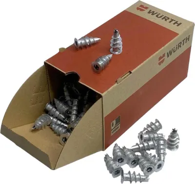 Zdjęcie produktu dla Würth 200x kołek do płyt gipsowo-kartonowych 14,5 x 33 mm metalowy odlew cynkowy W-GS, samowiercący kołek do płyt gipsowo-kartonowych 09032521, mocny kołek do łatwego montażu w płytach gipsowo-kartonowych i gipsowo-włóknowych, napęd sześciokątny
