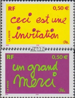 Produktbild von Briefmarken Frankreich 2004 Mi 3780I-3781I (kompl.Ausg.) postfrisch Grußmarken